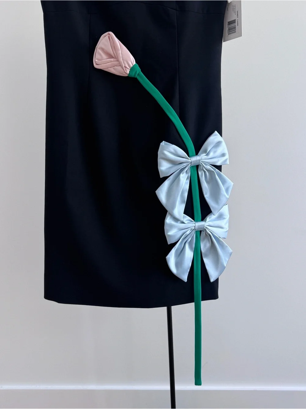 Sandy Liang Fairfield Dress with flower and bow